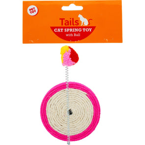 Tails 24cm Ball Spring Cat Toy/ Perfect for Cat's Hunting Practice