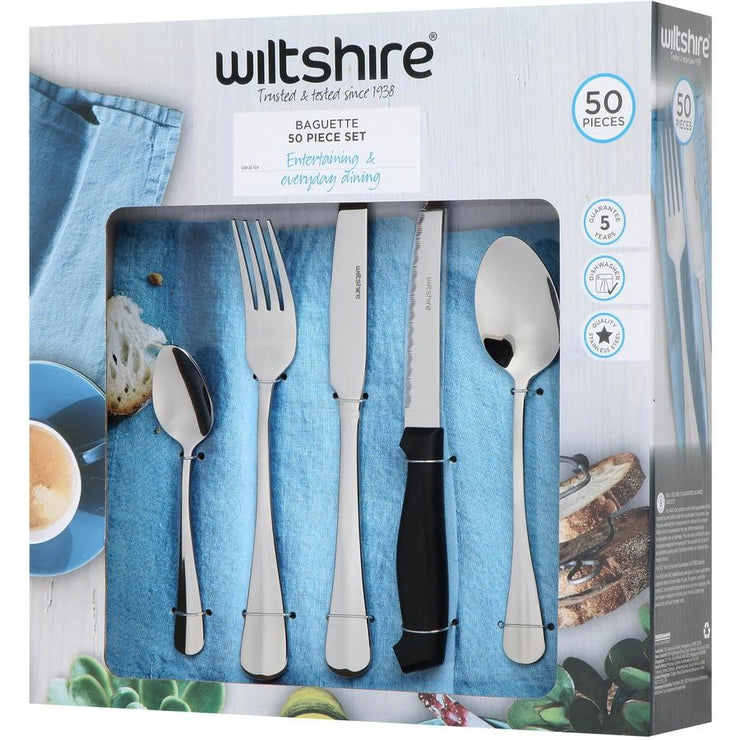 Wiltshire 50 Piece Baguette Cutlery Set