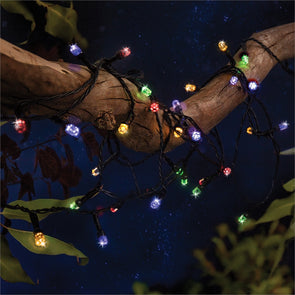 Lytworx 200 LED 19.9m Multicolour Facet Bud Solar Fairy Lights