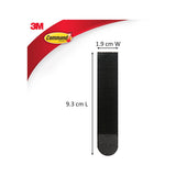 3M Command Adhesive Large Picture Hanging Strips 4 Pack - Black