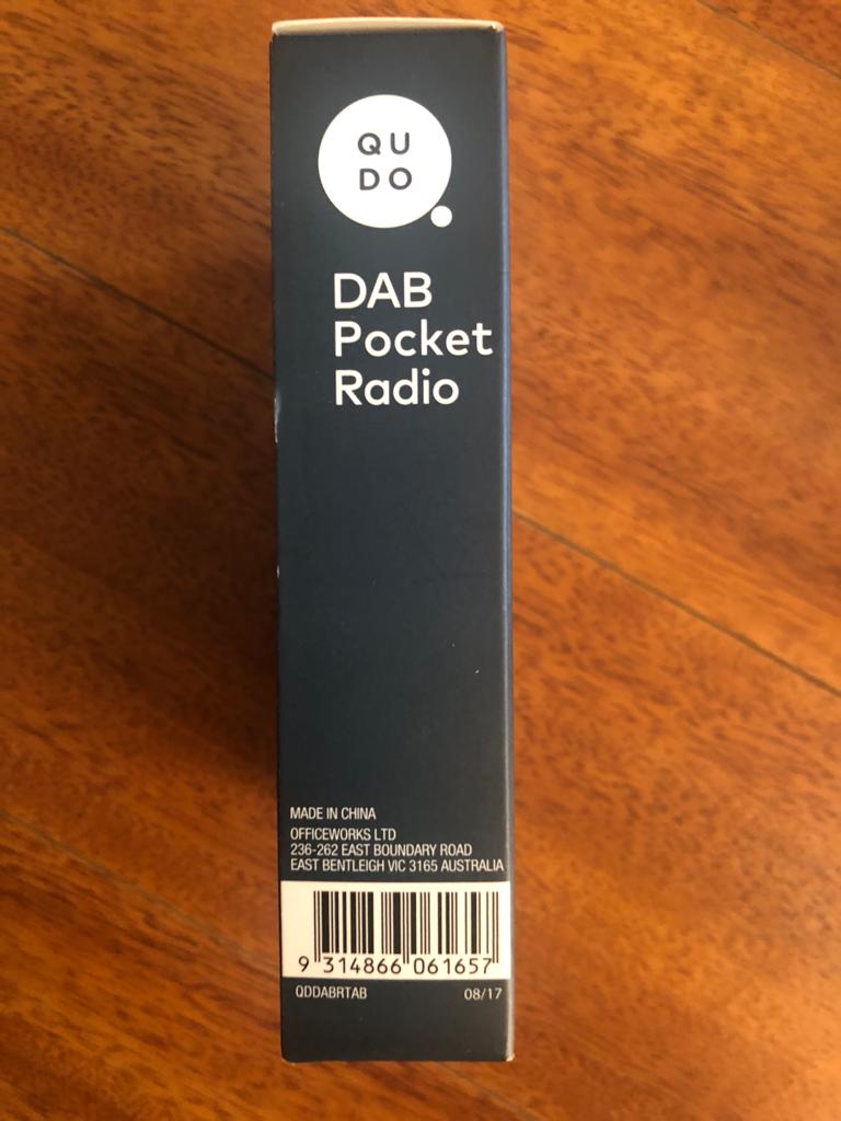 QUDO DAB Pocket Digital Audio Radio / OLED Display/ 20 Pre-Set Channels - TheITmart