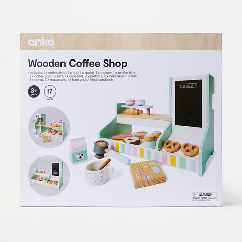 Anko Wooden Coffee Shop Suitable for Ages 3+ Years