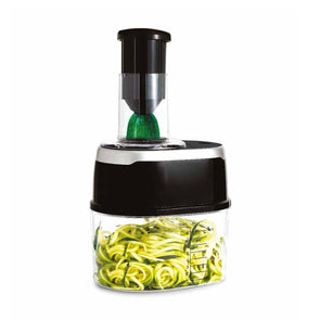 Vegetable Spiralizer / 8 Cup Detachable Bowl - Black & Clear