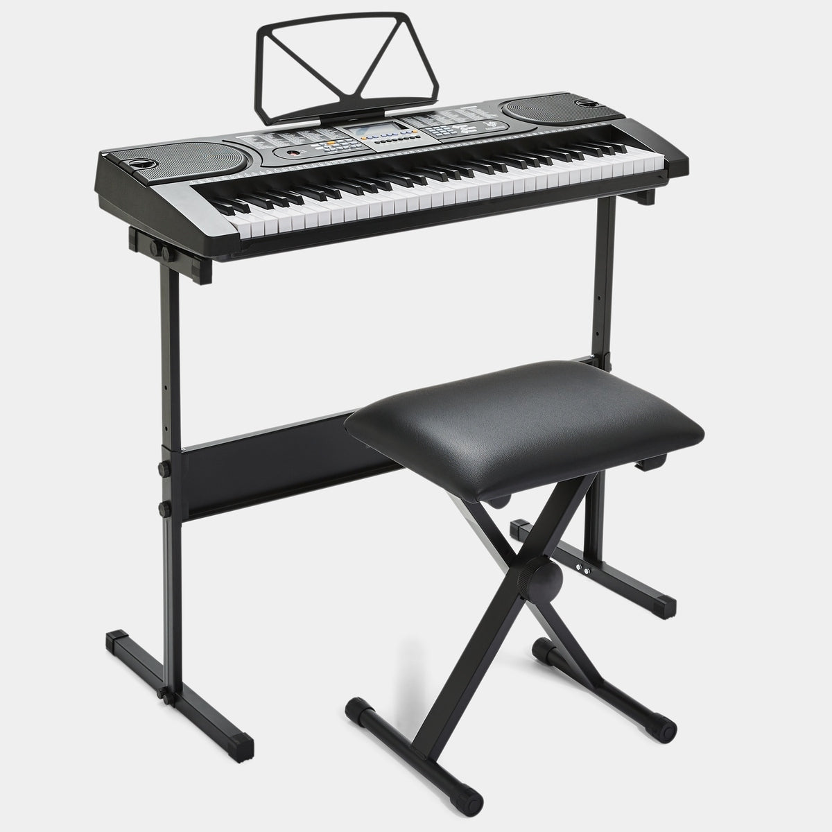61 Keys Teaching-Type Electronic Keyboard With Stand & Stool - TheITmart
