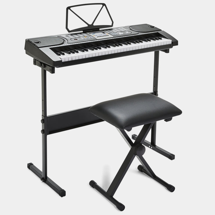 61 Keys Teaching-Type Electronic Keyboard With Stand & Stool