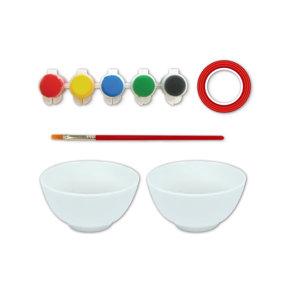 Kids Projects Tape 'n Paint Bowls/ Suitable for Ages 8+ Years