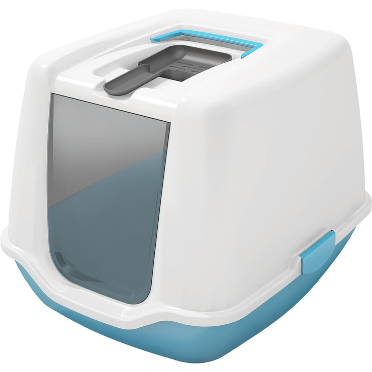 Tail Waggers Cat Litter House With Scoop/ BPA Free & UV Resistant/ Easy Cleaning