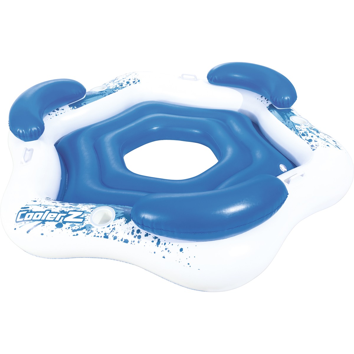 Bestway Island Lounge - White / with Heavy Duty Repair Patch - TheITmart