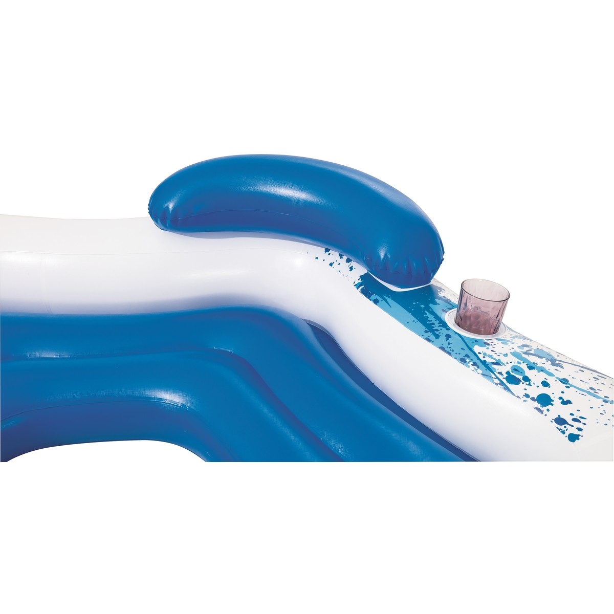 Bestway Island Lounge - White / with Heavy Duty Repair Patch - TheITmart