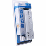 Crest Desktop 4 Socket 4 USB Surge Protected Powerboard