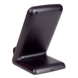 Laser Qi Two Coil Wireless Vertical Charger & Dock - Black - TheITmart