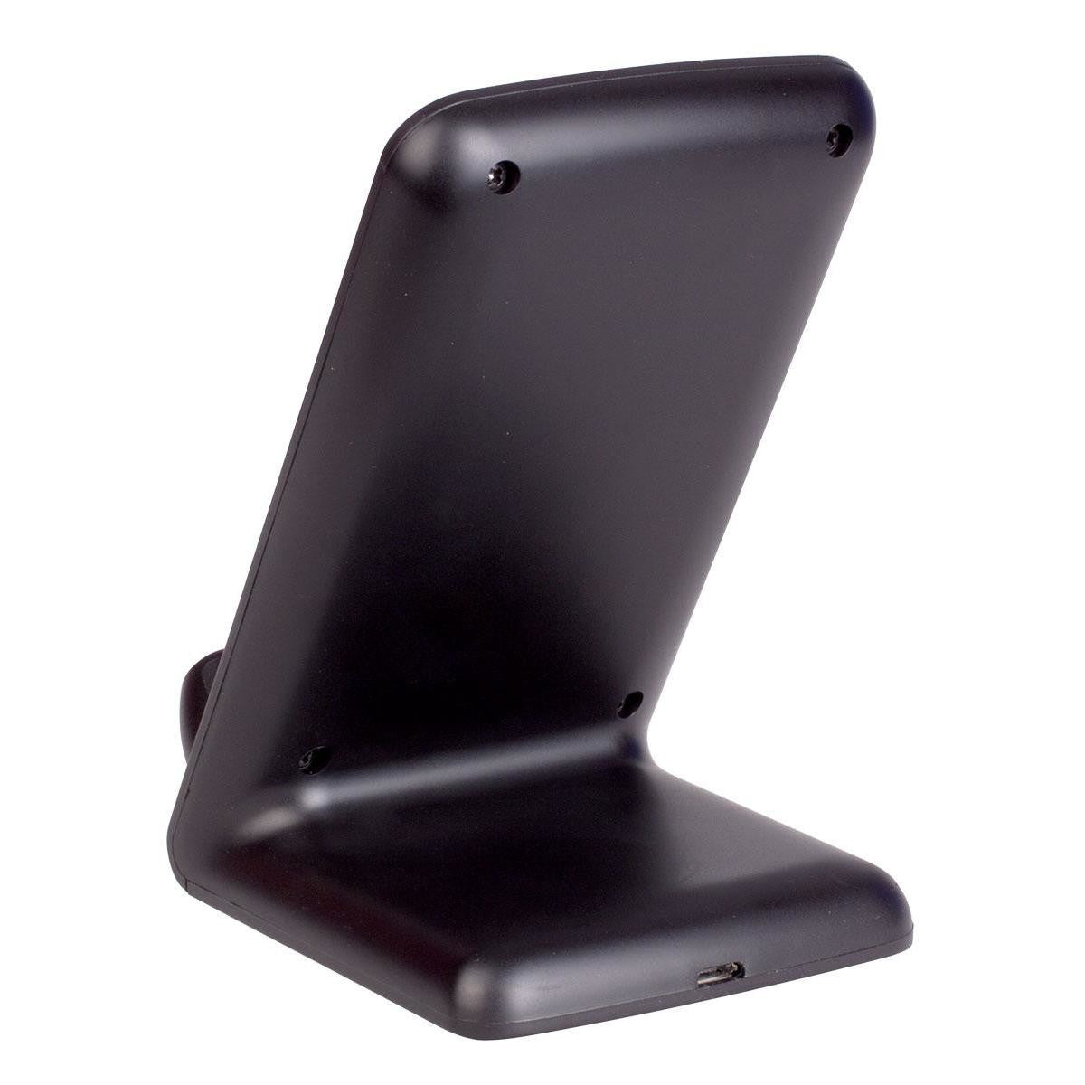 Laser Qi Two Coil Wireless Vertical Charger & Dock - Black - TheITmart
