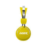 Laser Kids Stereo Headphones - Yellow - TheITmart