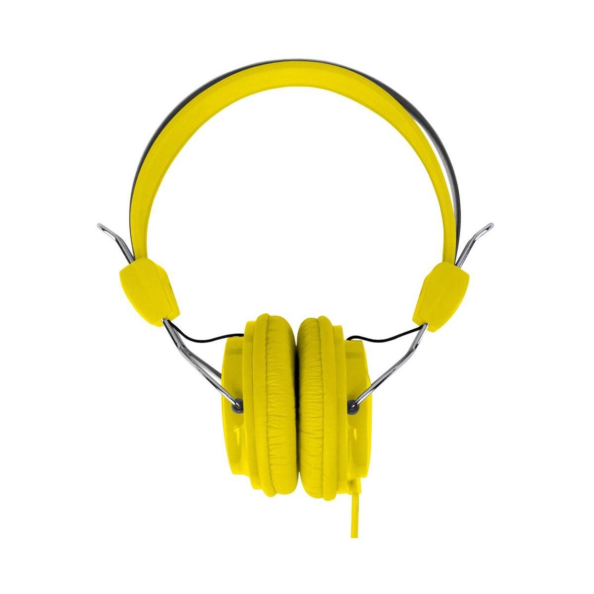 Laser Kids Stereo Headphones - Yellow - TheITmart