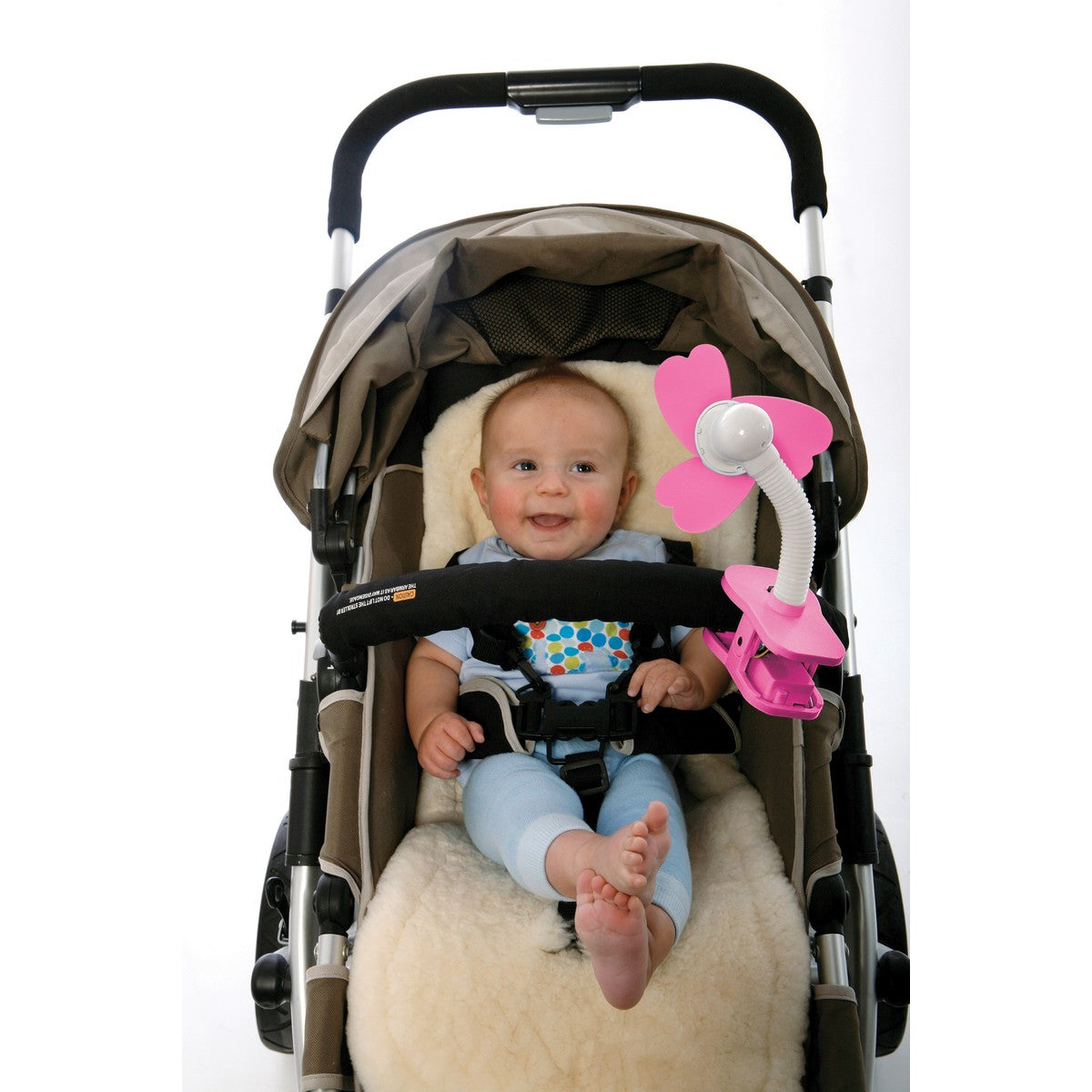 Dreambaby Clip-On Stroller Fan - Black / White / Pink / Blue - TheITmart