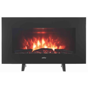 Mistral 2000W Flame Effect Heater Electric Fireplace - Black