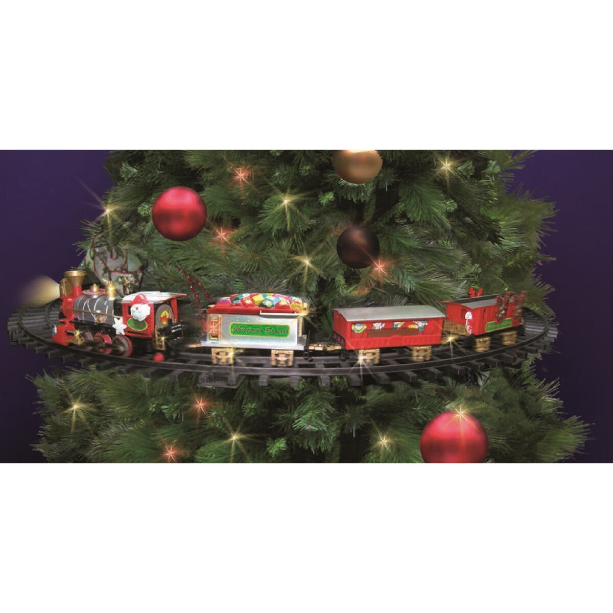 Christmas Tree Aerial Train Santa Express - TheITmart