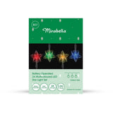 Mirabella Christmas Battery Operated 24 Multicoloured LED Stars Light Set - TheITmart