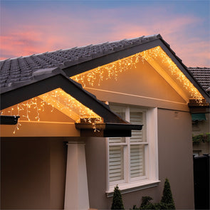 Lytworx 11m Warm White Connectable Icicle Lights