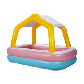 Inflatable Pool with Canopy / Suitable for 2+ Years