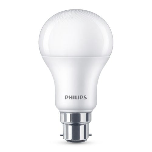 Philips 10W 1020lm A60 Cool Daylight A Shape LED B22 Globe - 2 Pack
