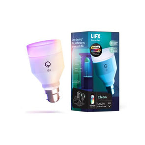 LIFX 1200lm B22 Colour Clean Anti-Bac Smart Light Globe -LHLA19B22UVAU
