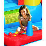 Swing Slide Climb Happy Hop 7-In-1 Inflatable Playhouse/ Multicolour