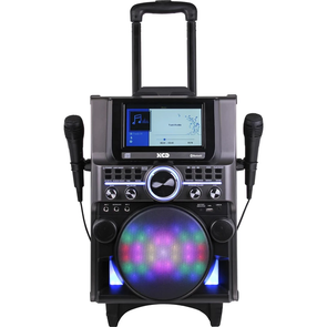 XCD Karaoke Trolley with Bluetooth CD +G - Black / 7" Colour TFT