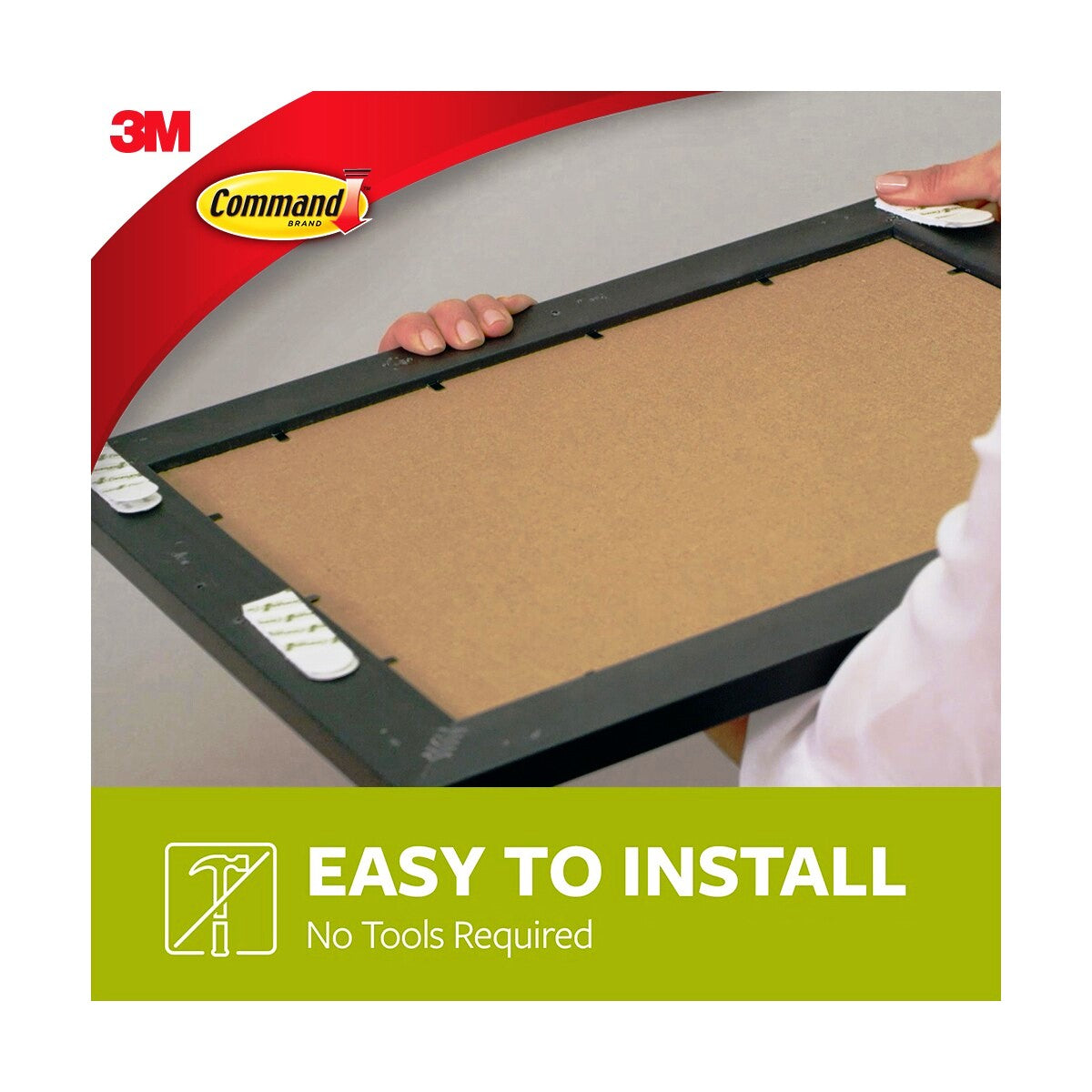 3M Command Adhesive Medium Picture Hanging Strips 4 Pack - Black