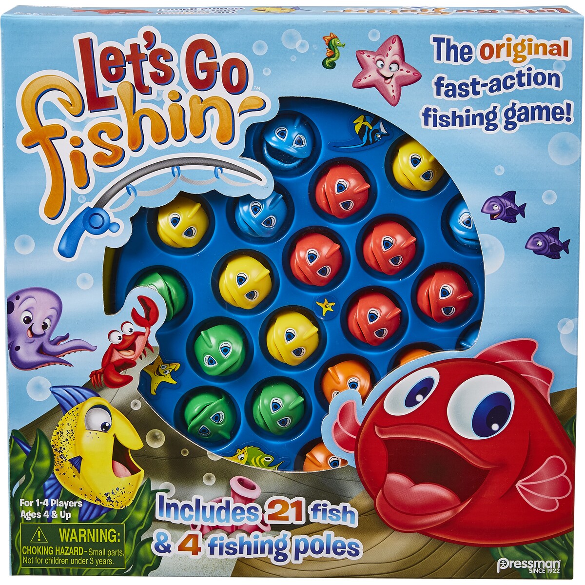 Pressman Toys Let's Go Fishin' Classic Kids Game / For Ages 5-7 Years