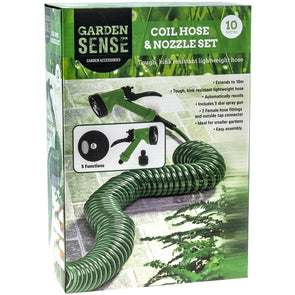 Garden Sense Recoil Hose Kit 10m/ Easy Assembly
