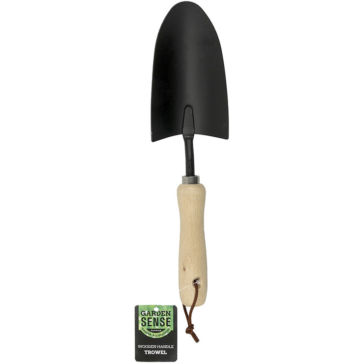 Garden Sense Wooden Handle Trowel/ Carbon Steel Blades