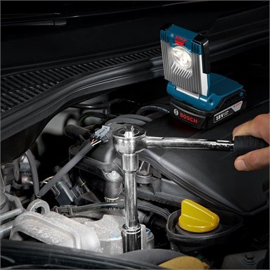 Bosch Blue 18V GLI Vari-LED Torch - Skin Only / Black & Blue - TheITmart