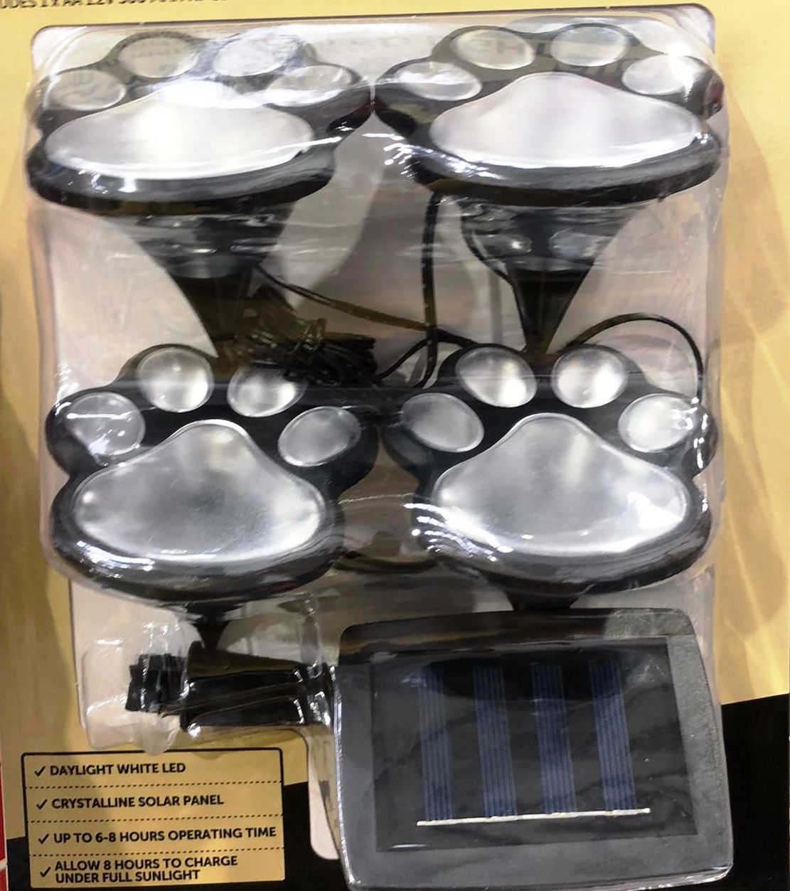 Click 4 Pack Bear Claw Solar LED Light