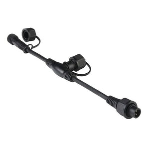 Brilliant Lighting 10cm 2-Pin 3 Way DIY Plug-In Garden Light Splitter