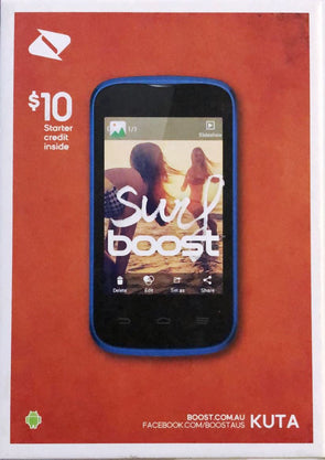 Boost KUTA 3.5" Display Smart Phone Mobile Locked to Boost & Telstra - Blue