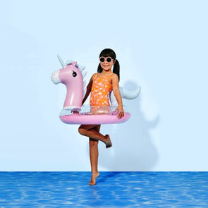 Inflatable Pool Unicorn Ring - Pink