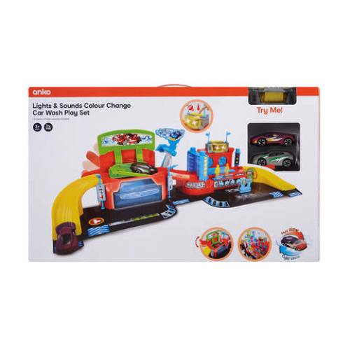 Light and Sounds Colour Change Car Wash Play Set