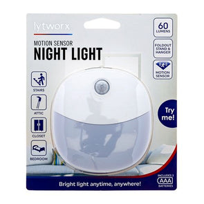 Lytworx 60 Lumens Motion Sensor Night Light/ Easy to Mount