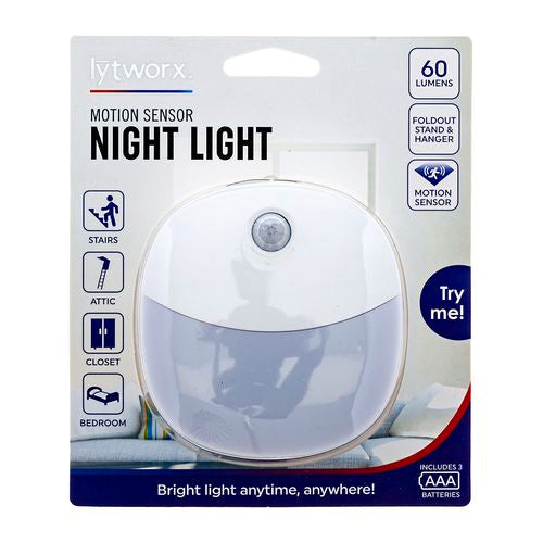 Lytworx 60 Lumens Motion Sensor Night Light/ Easy to Mount
