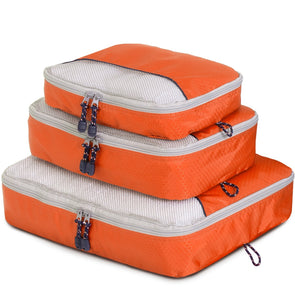 Globite Packing Cubes 3 Pack Breathable - Orange