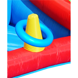 Swing Slide Climb Happy Hop 7-In-1 Inflatable Playhouse/ Multicolour