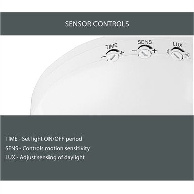 Arlec Otrera Movement Activated Surface Mount Ceiling Sensor / White