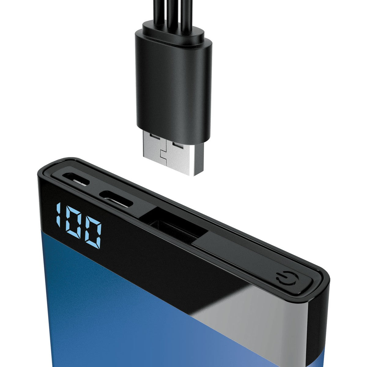 Laser 3000mAh Power Bank with 3-in-1 Cable - Black - Pink - Blue