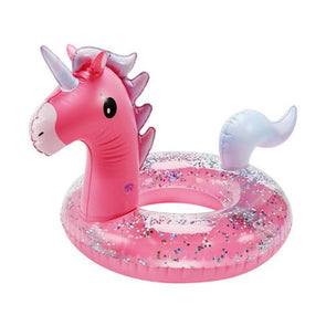 Inflatable Pool Unicorn Ring - Pink