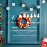 Arlec 20 Warm White Smart LED Low Voltage Connectable Festoon Lights - TheITmart