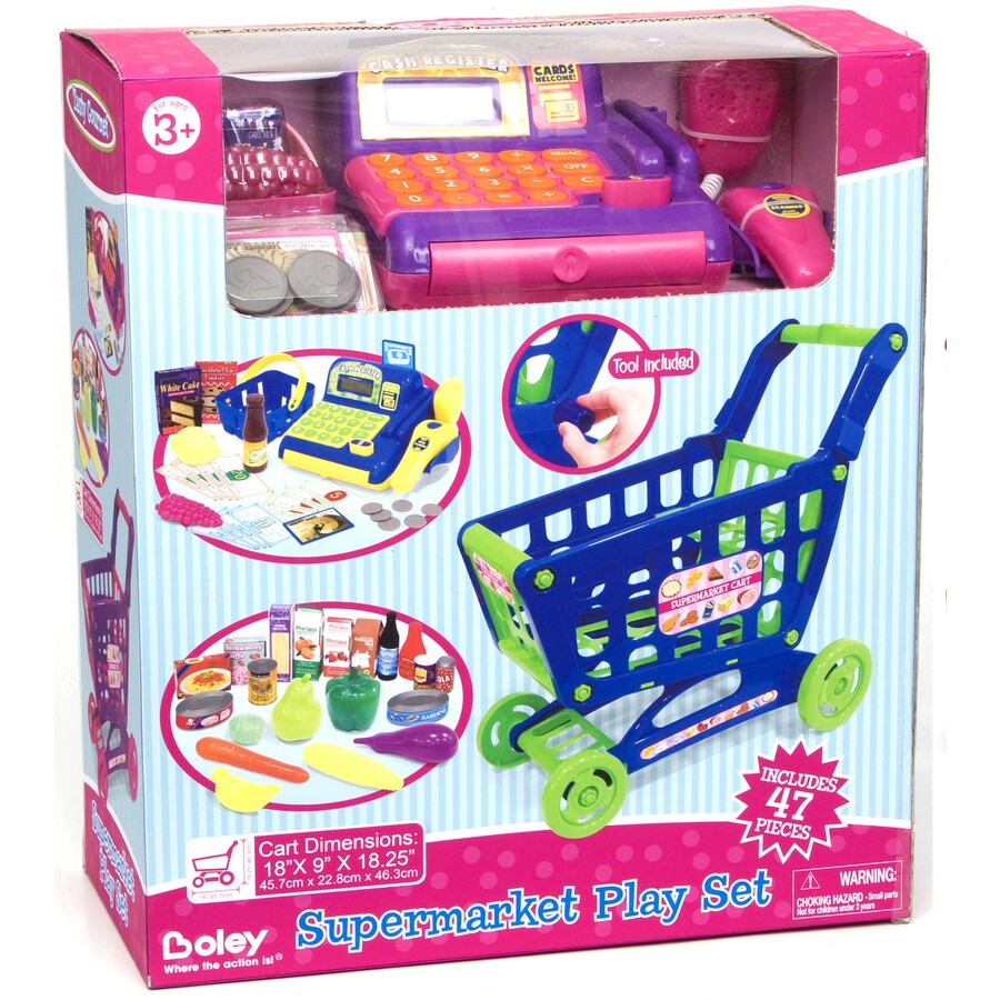 Supermarket Play Set for Kids - 43532A - TheITmart