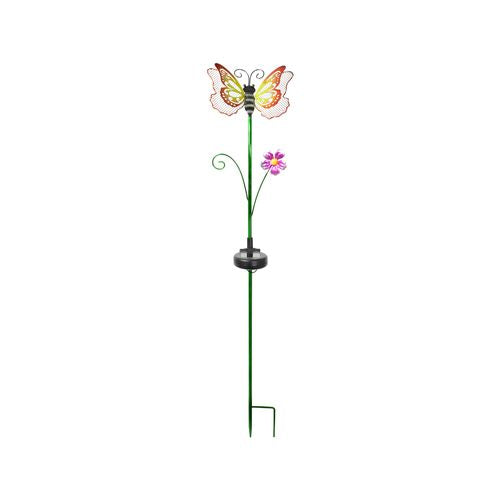 Click 75cm Butterfly Solar LED Stake Light