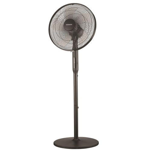 Euromatic Black 40cm Remote Control Pedestal Fan- PF40RC-CH / 3 Speed Settings