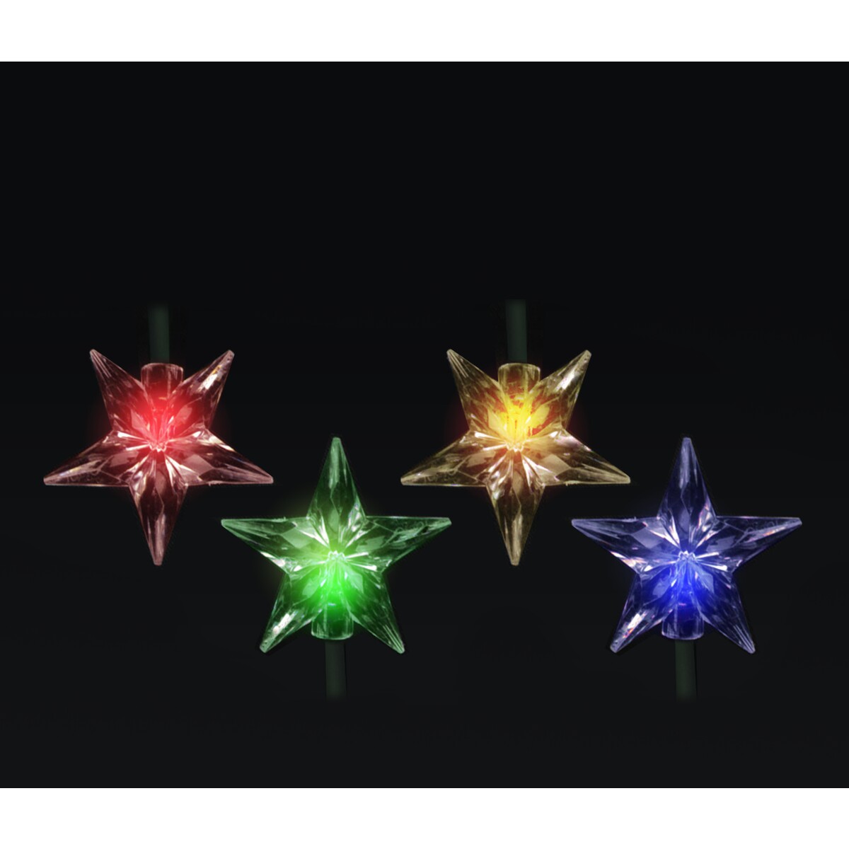 Mirabella Christmas Solar Powered 30 LED Stars Light Set - Multi-Colour - TheITmart